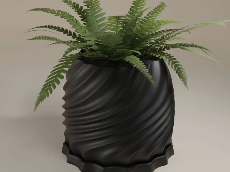 Twist Flow Planter – Stylish Spiral Pot