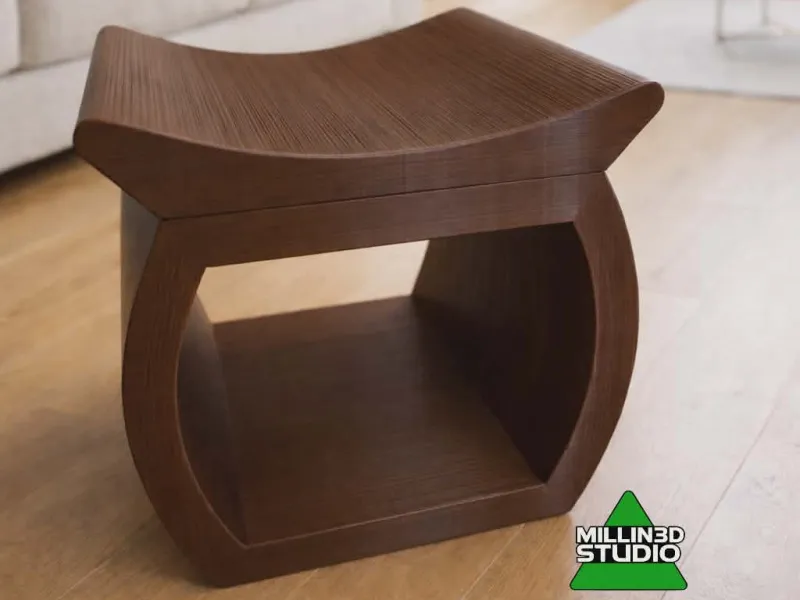Decrotive Saddle Stool / Footrest with Storage