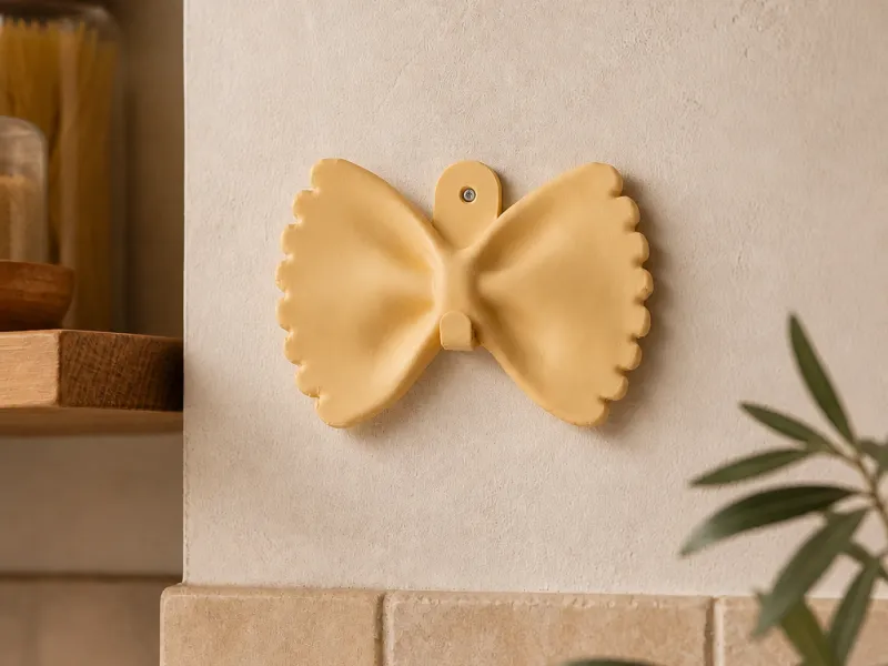 Farfalle Pasta Wall Hook - Whimsical Kitchen Decor