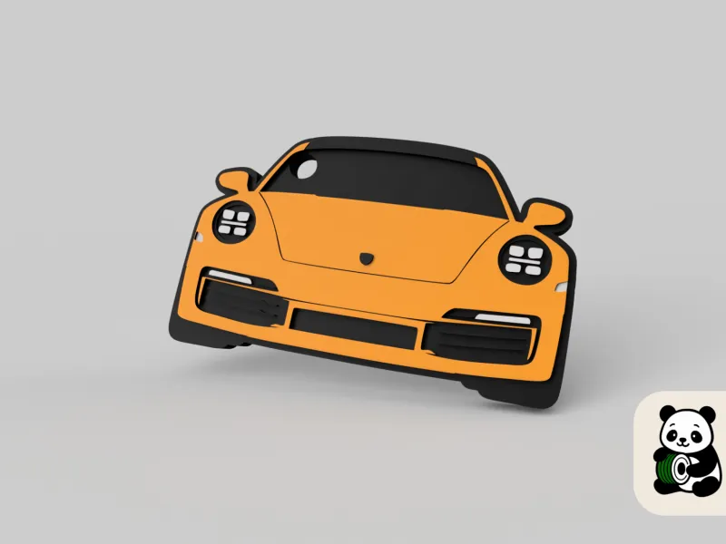 inspired by Porsche 911 Carrera - keychain