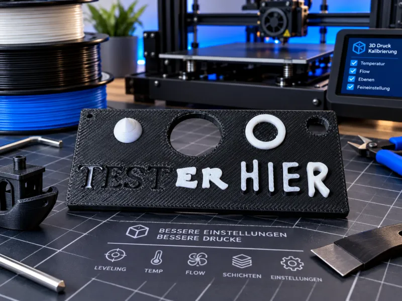 Plaque d'impression de test