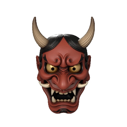 Máscara de Oni x3
