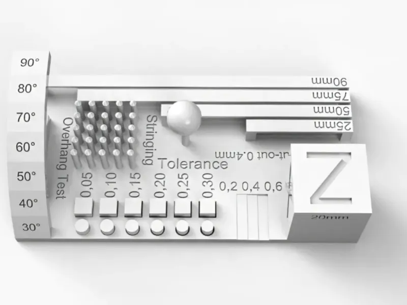 Test de imprimare 3D