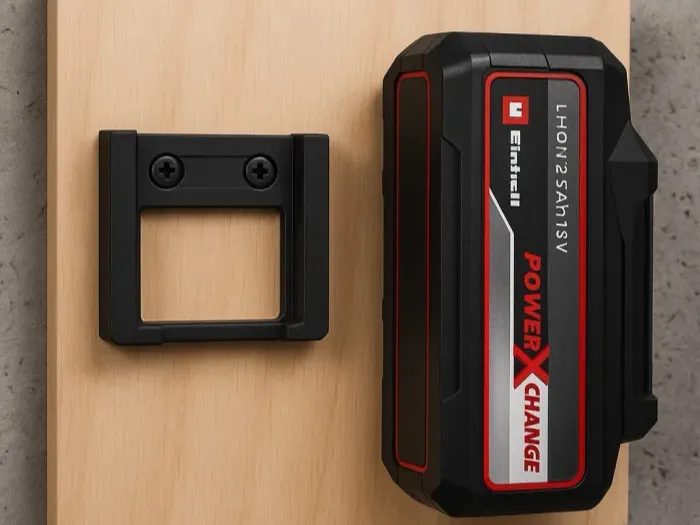 Einhell accuhouder 18V - Compacte muurhanger voor garage