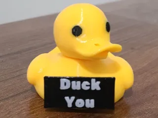 Duck with Rotation head and Signs
