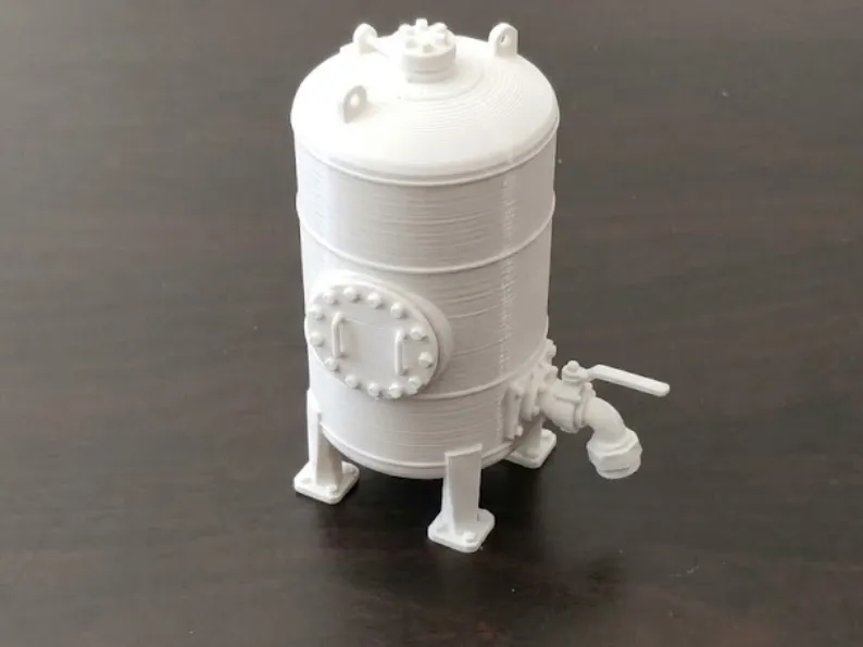 Industrial Storage Tank with Drain Valve