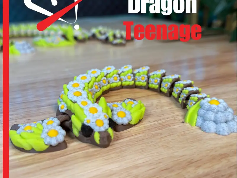 Articulated Teenage SpringBlossom Dragon