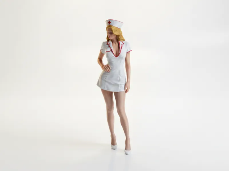 Nurse Figurine Medical Professional 3D Printable