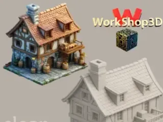 KF2 Medieval House – Fantasy RPG Terrain – Workshop3D
