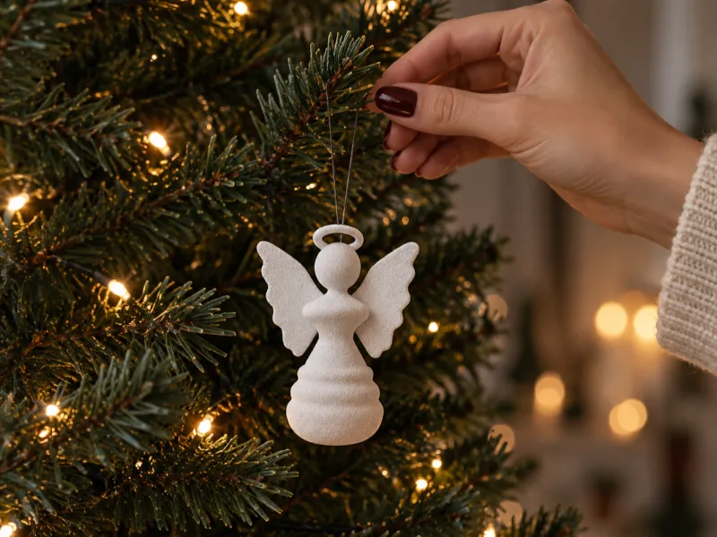 Angel Christmas Ornament, 3D Christmas Decor