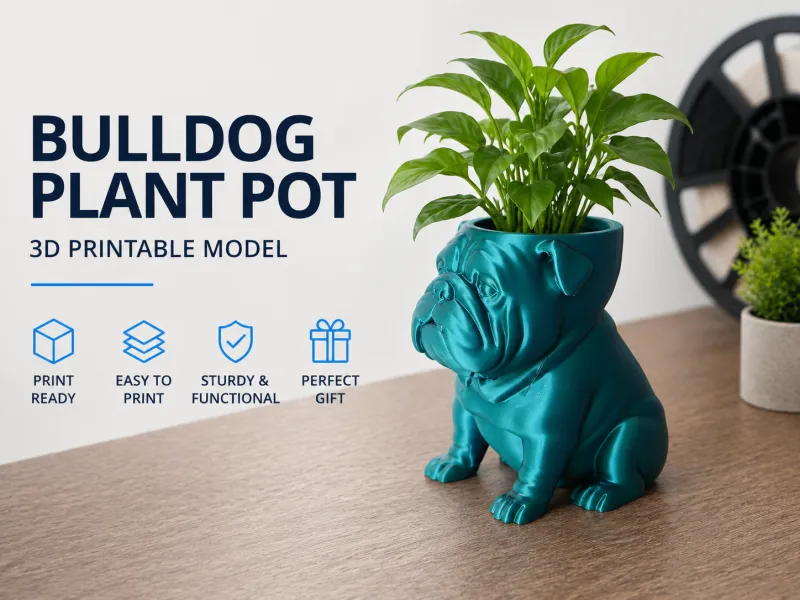 Maceta Bulldog para Plantas