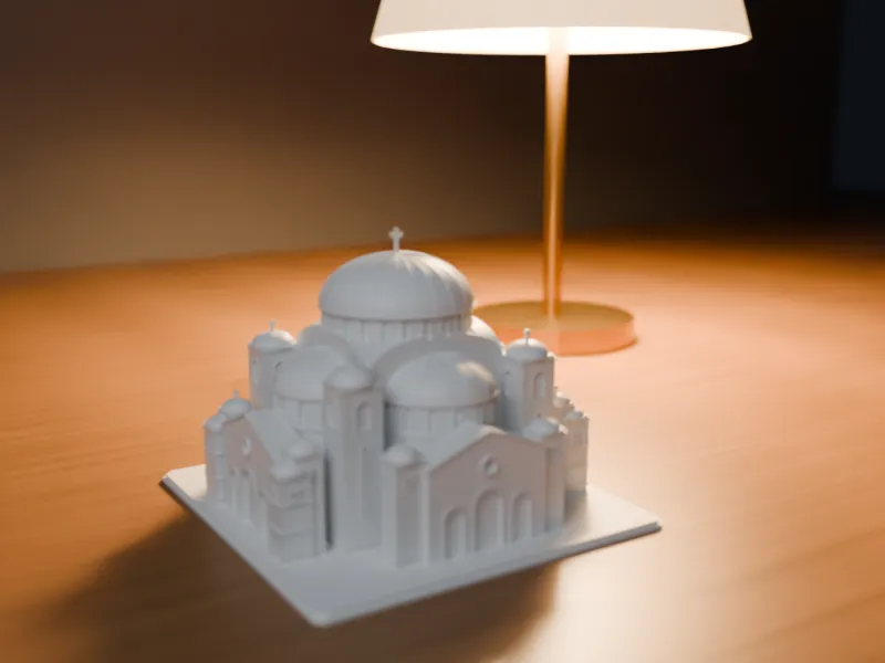 Temple of Saint Sava, Belgrade - 180 mm Model