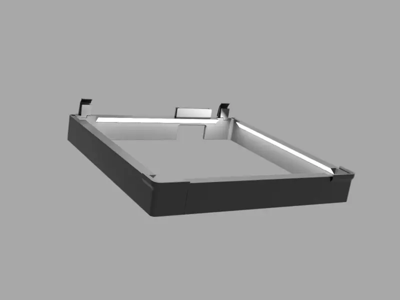 K1 & K1C Lid Riser with LED strip integration (40mm)