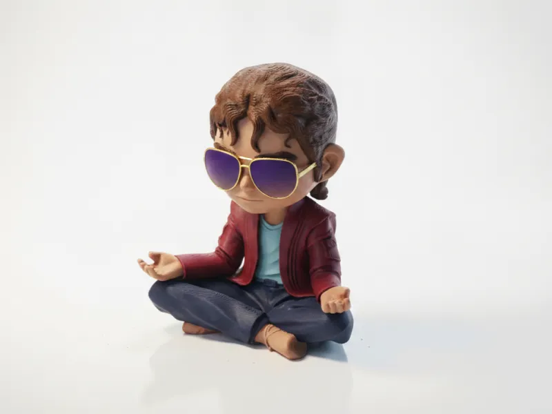 Статуэтка MJ в позе медитации, кино и ТВ, 3D-печать