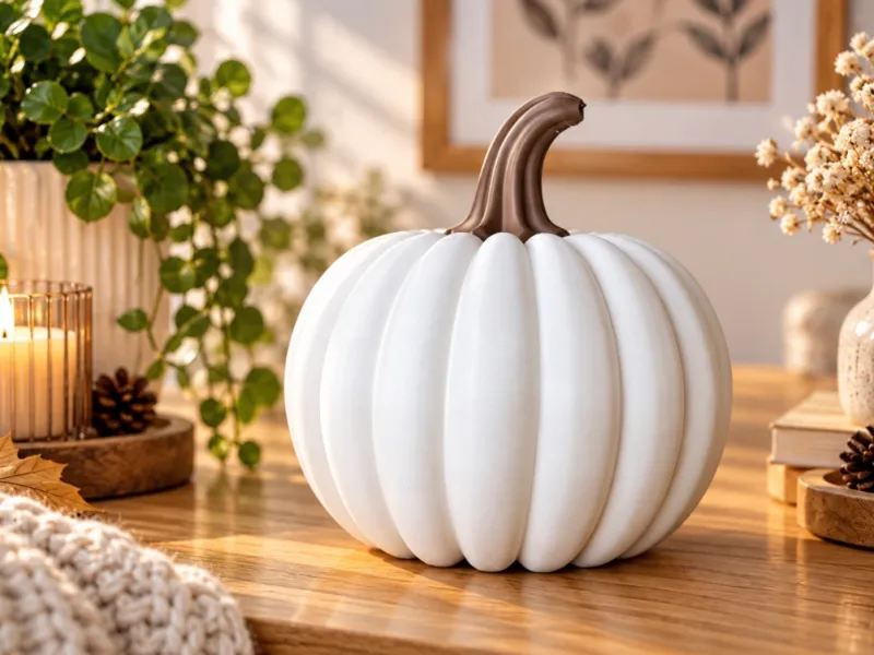 Elegant Pumpkin Decoration – Modern Autumn & Halloween Decor