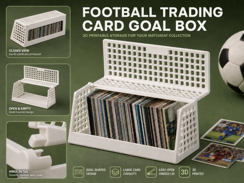 Football / Soccer Trading Card Goal Storage Case