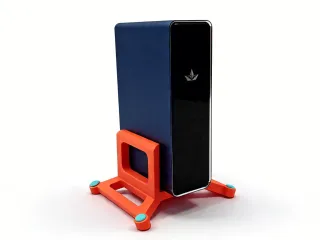 Mini PC Self-Locking Vertical Stand, 80mm Adjustable Width