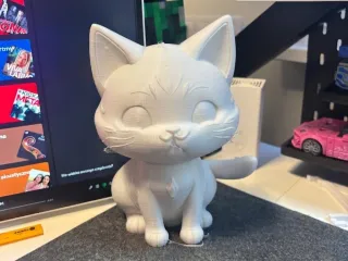 Purr-fect Cuteness: Kawaii Anime Cat Figurine!