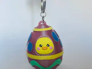 Chick in Easter Egg Costume Keychain