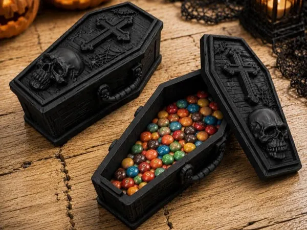 Halloween Coffin Candy Box STL | Gothic Treat Container