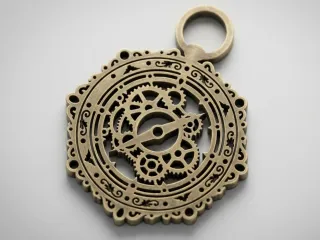 Large Celestial Gearbox Keychain