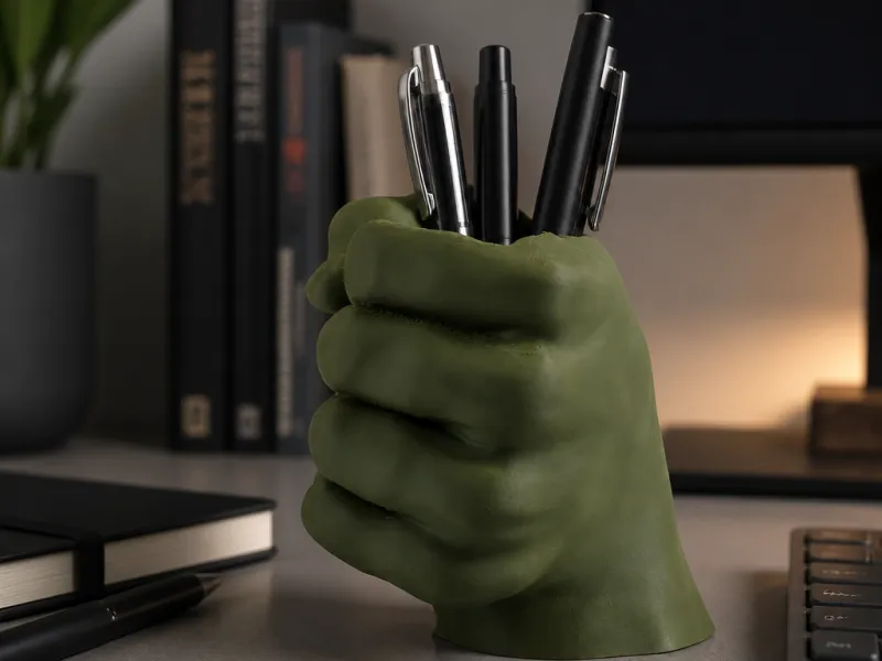 Hulk Fist Pen Holder - Superhero Desk Organizer
