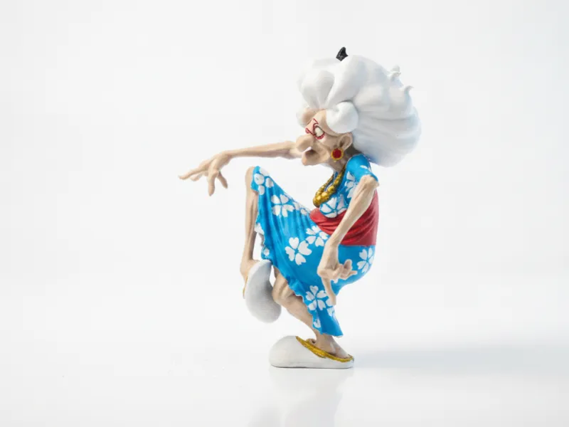 Dansende Oude Vrouw Figuur Vrouwelijk Personage 3D Printbaar