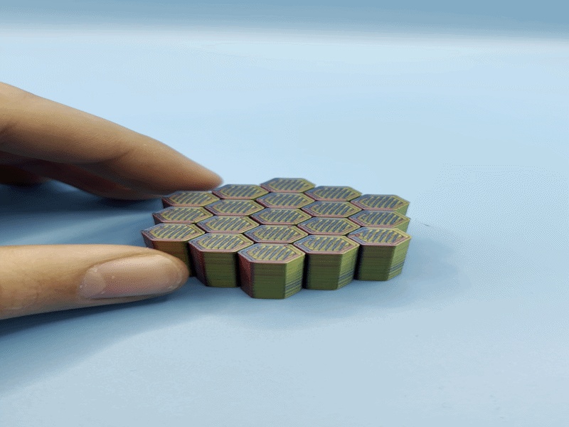 Sliding Hexagon Fidget (Print in Place)