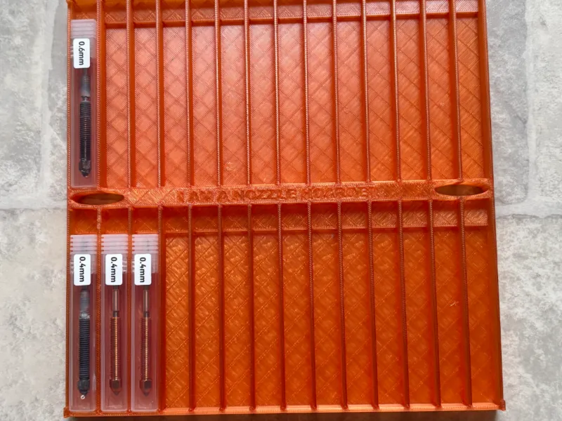 Nozzle Hoarder Inserts for Creality K2 Base with tool drawer