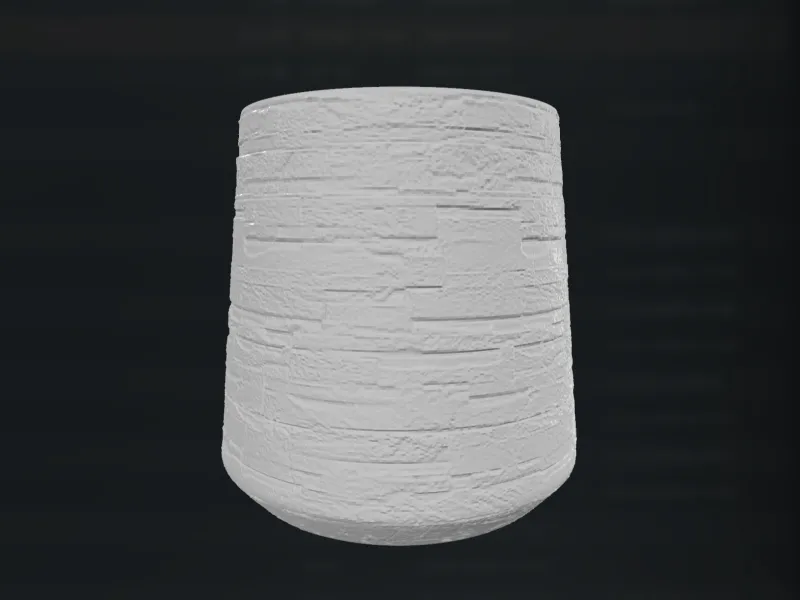 Long Strip Natural Stone Patterned Surface Planter Vase