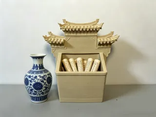 中式马头墙古建收纳