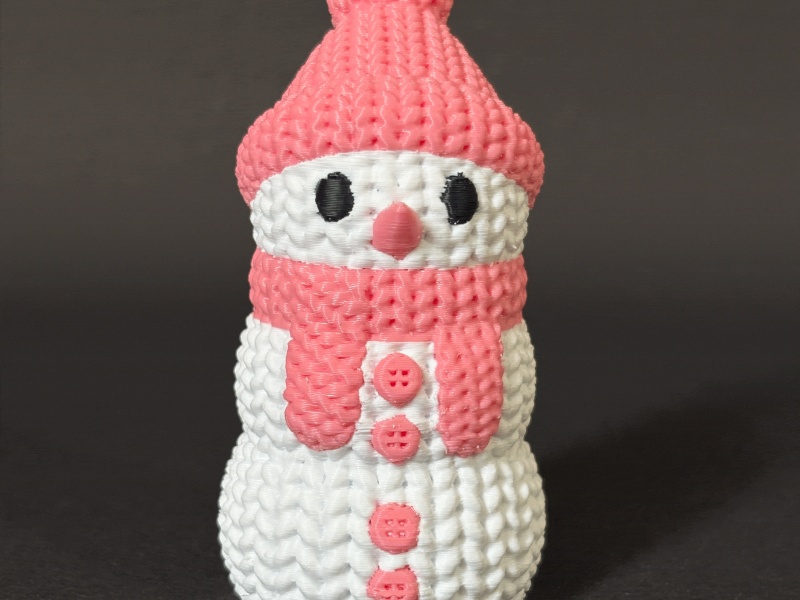 KNITTED SNOWMAN