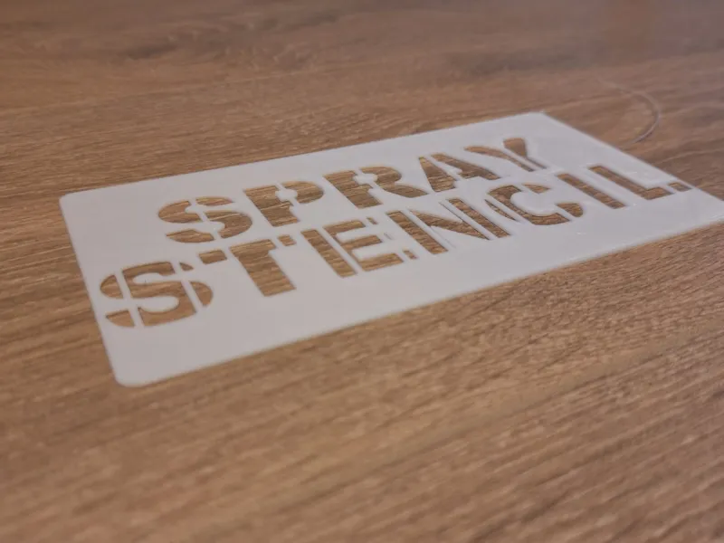 Spray paint stencil maker