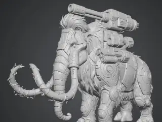 Futuristic war mammoth