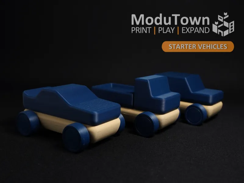 ModuTown | A Modular Toy Town | Starter Vehicles