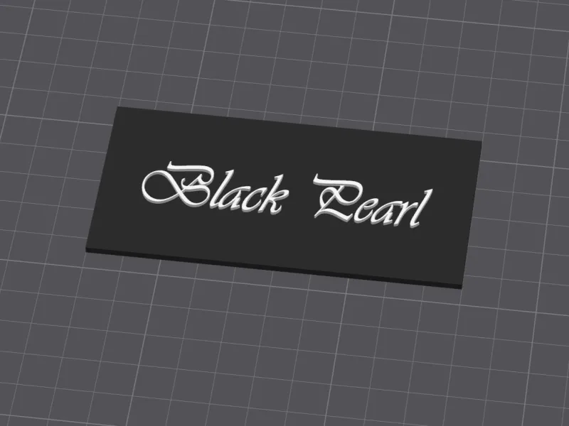 Black Pearl Schild