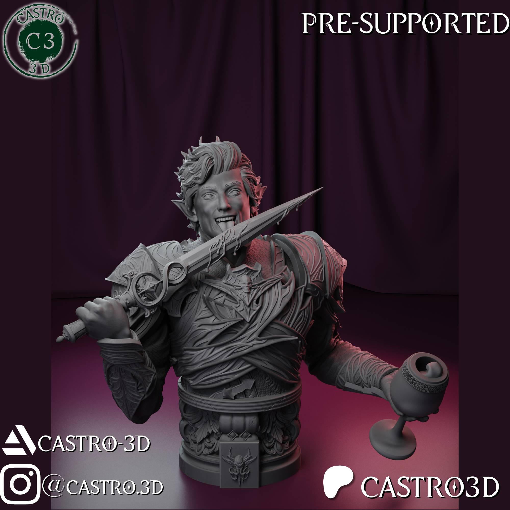 Astarion Ancunin - Baldurs Gate 3 Bust Collection