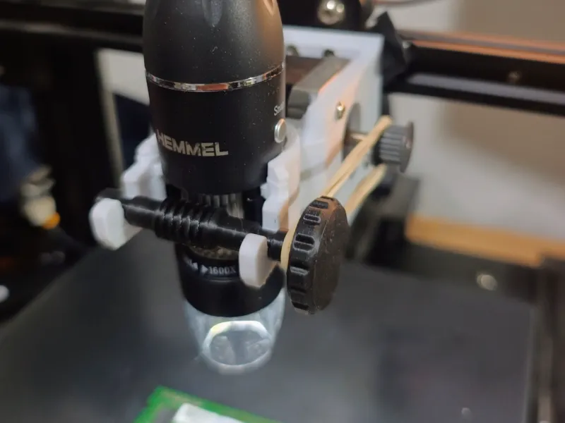 Goedkope microscopbevestiging en zoomverstelling voor elektronische reparatie