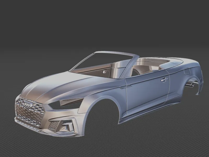 2020 Audi S5 Cabrio Body STL