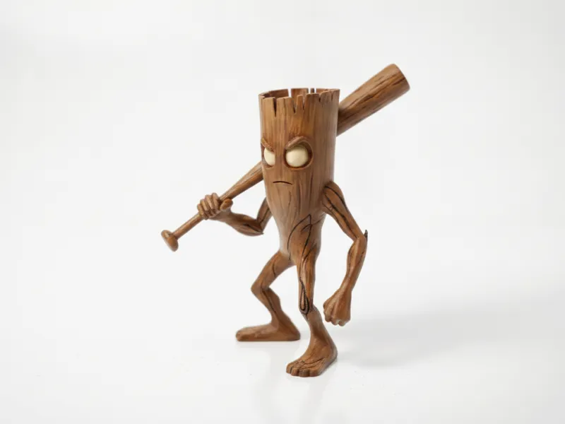 ツリーバッターキャラクターフィギュア 雑貨 3Dプリント可能