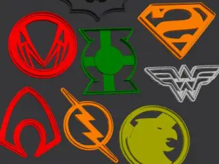 DC Cookie Cutter Set – 3D Printable STL for Baking