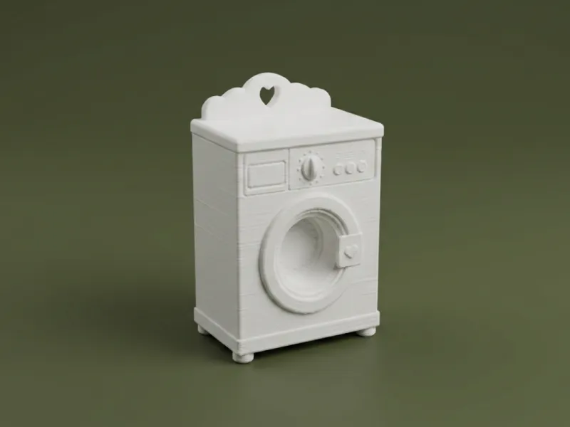 Dollhouse Washing Machine 3D Model