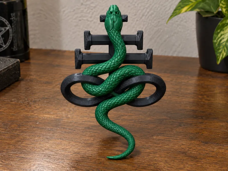 símbolo de leviatán con serpiente