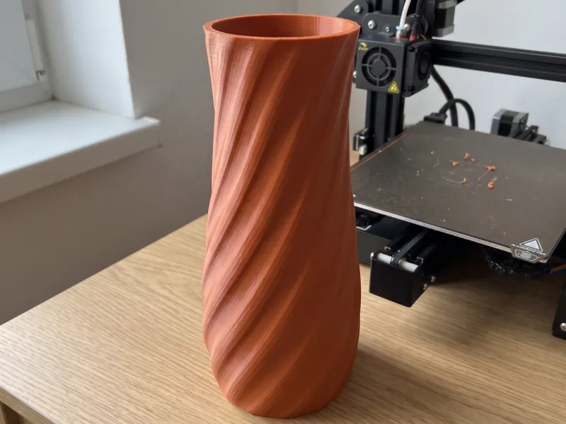 Twisted Helix Column Vase