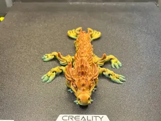 Yuari, baby magical dragon, articulated