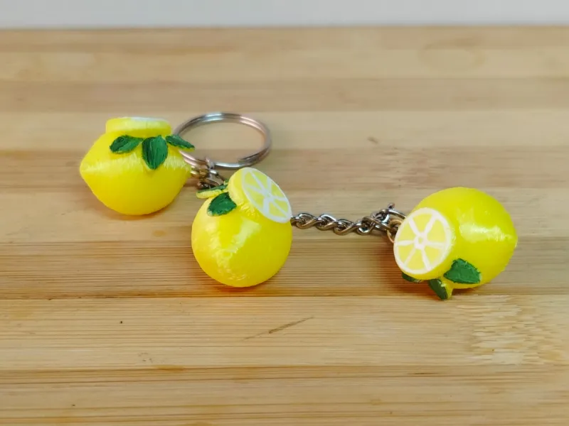 🍋 Zest Pop Lemon Keyring