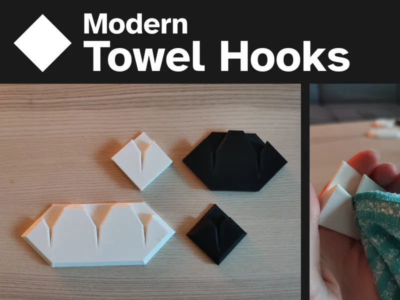 Crochets à serviettes modernes - Karo (10 variantes)