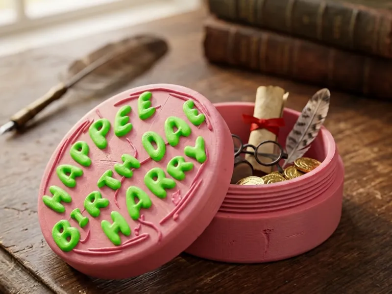 Harry potter Circular box contenedor