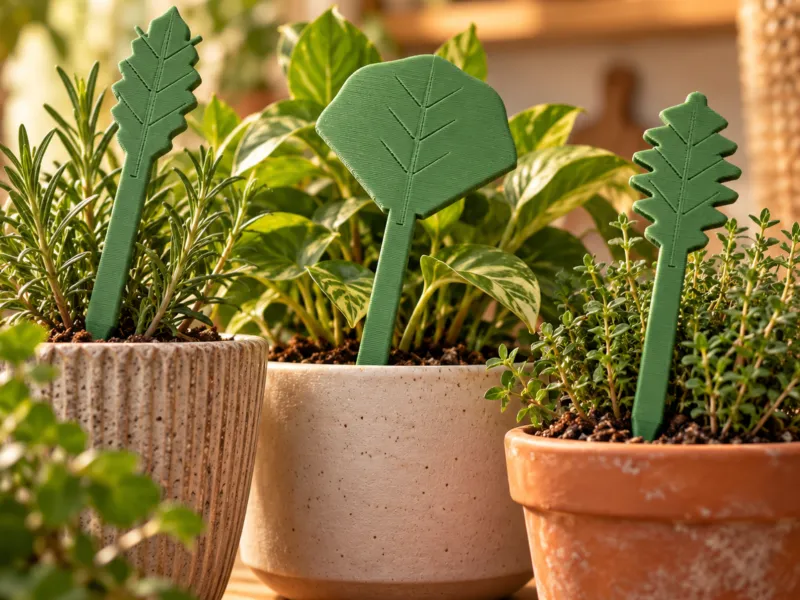 ROOTMARK – Trio de Marcatoare Botanice pentru Plante | Ferigă, Ginkgo și Stejar