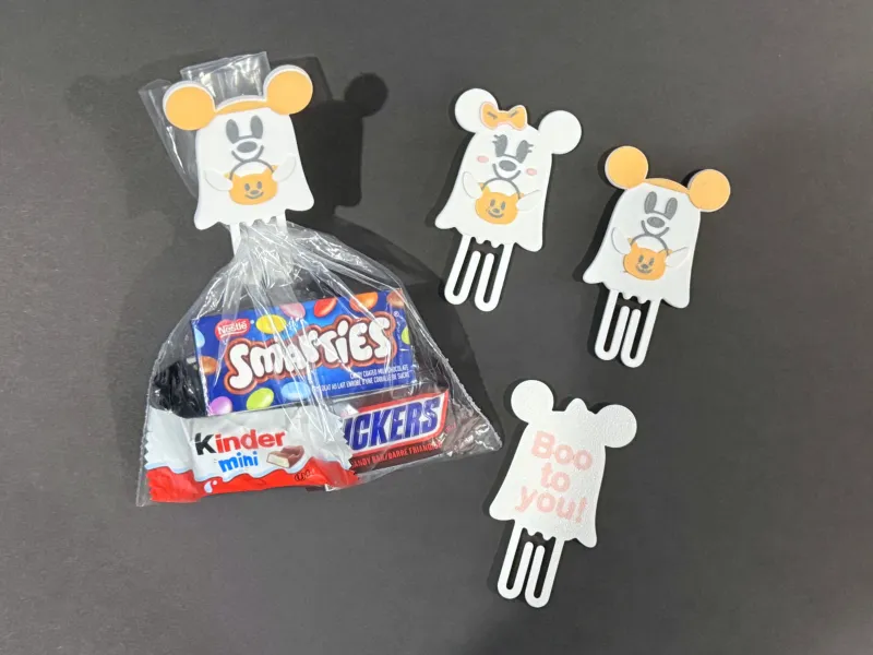 Pinces à sacs fantômes Mickey et Minnie